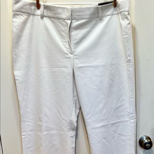 BNWT Ann Taylor Signature Fit Sz 18 White Trousers
